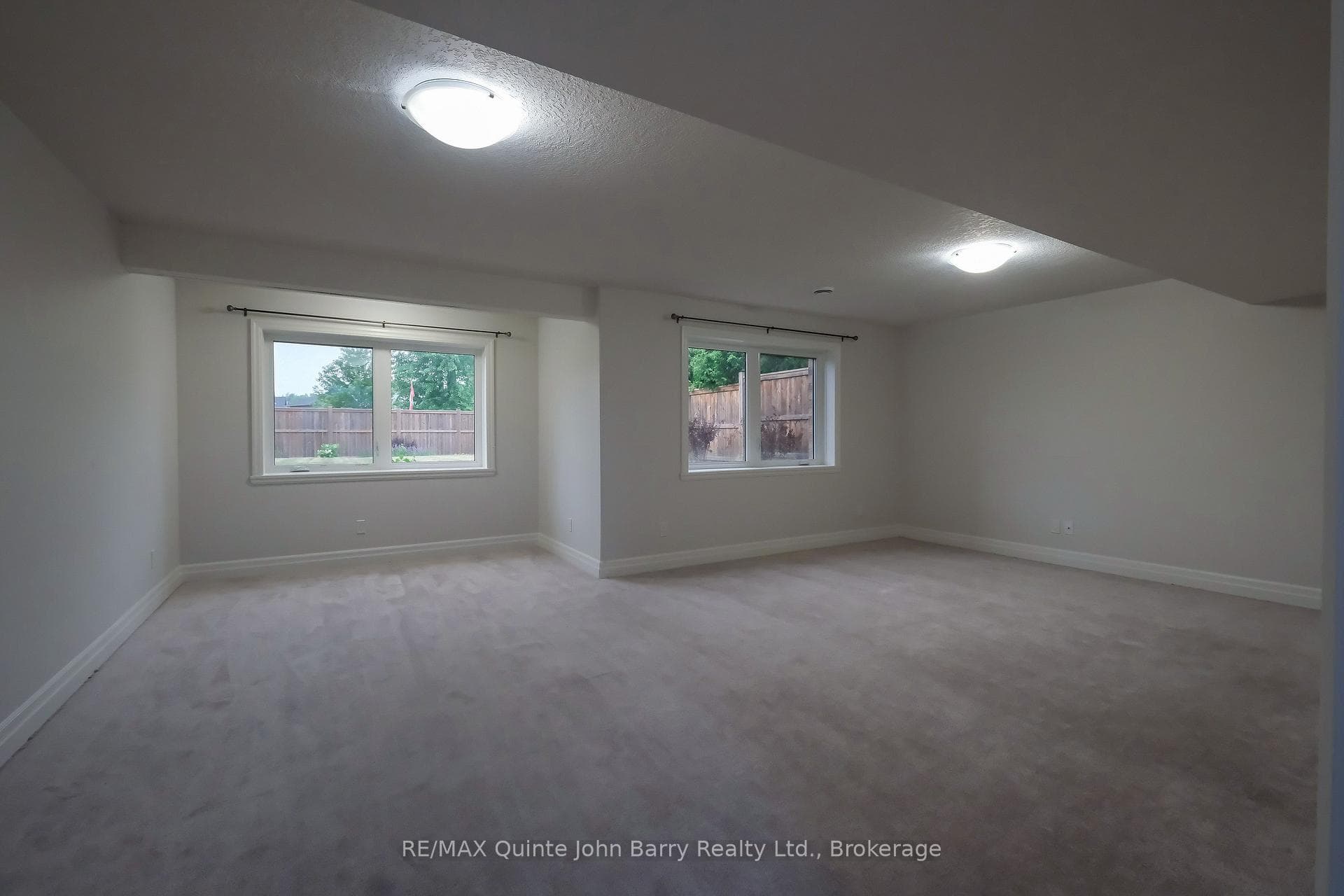 Recreation Room with full View of Back Yard
