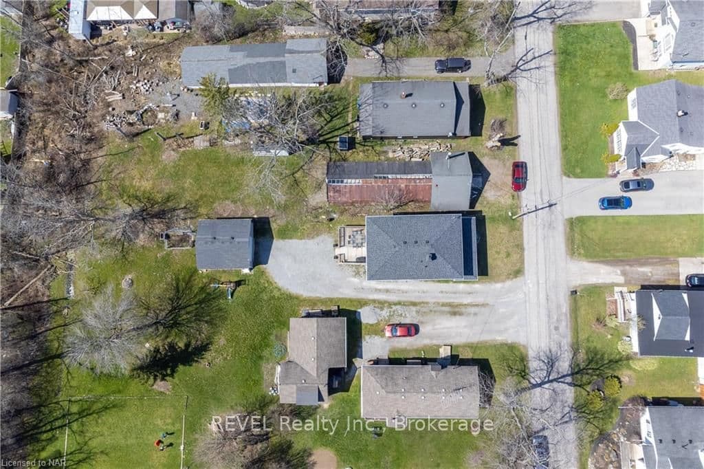 Aerial view of the property