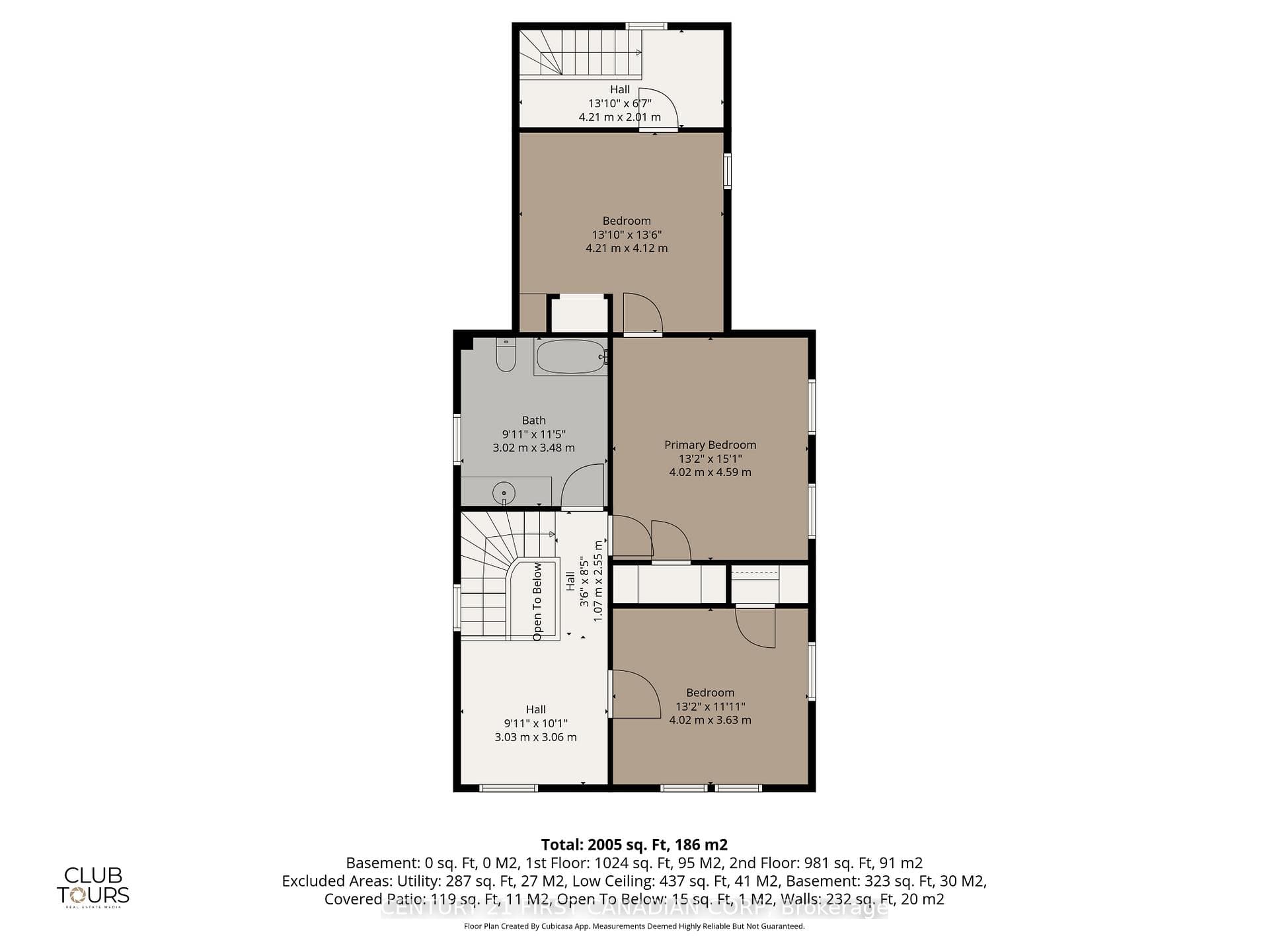 2nd floor - floor plan (1,211 Sq.Ft)