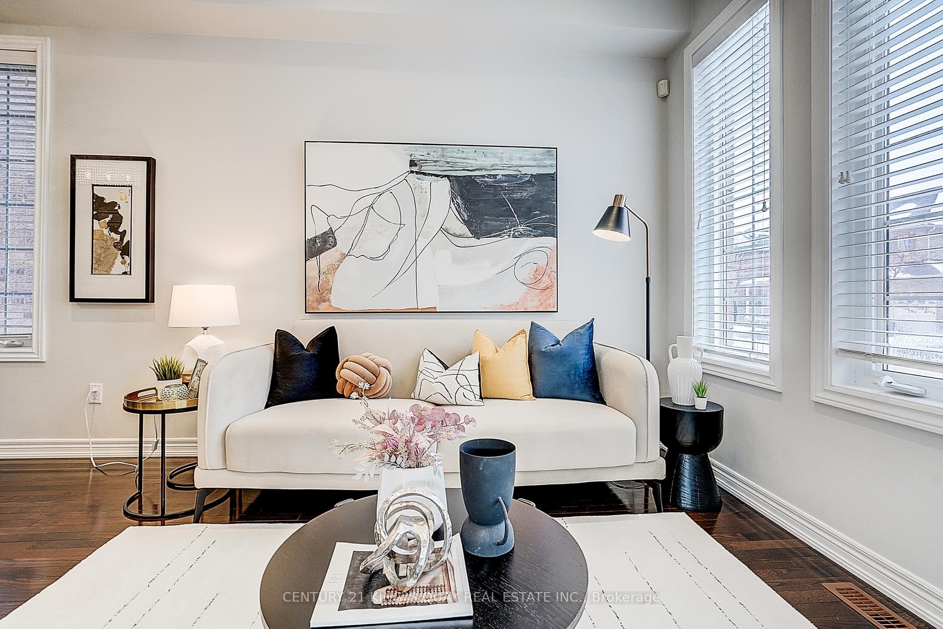 Living Room with hardwood flooring
