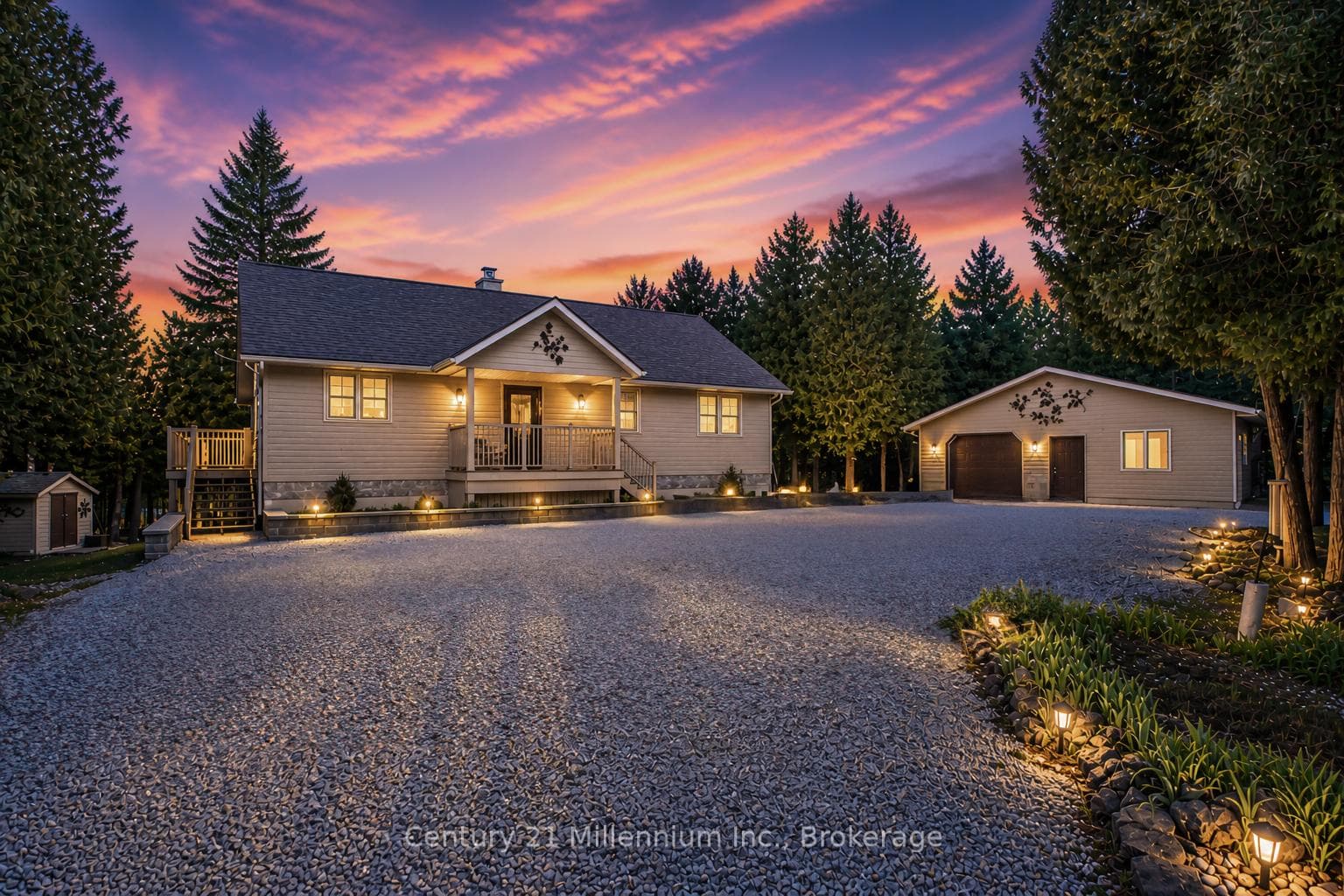 Twilight photo is a virtual dusk rendering.