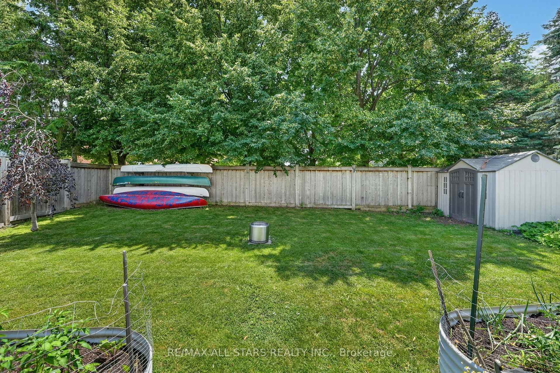 Fully fenced yard