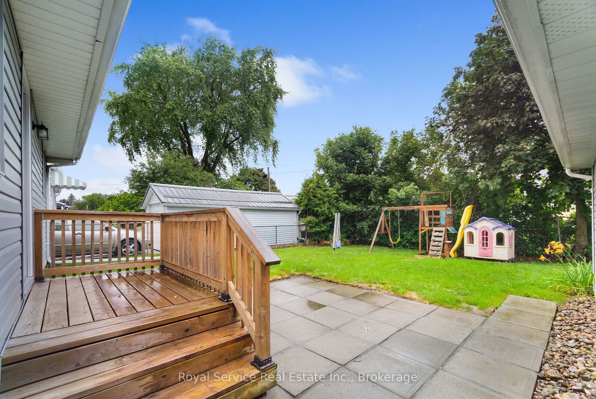 Rear patio