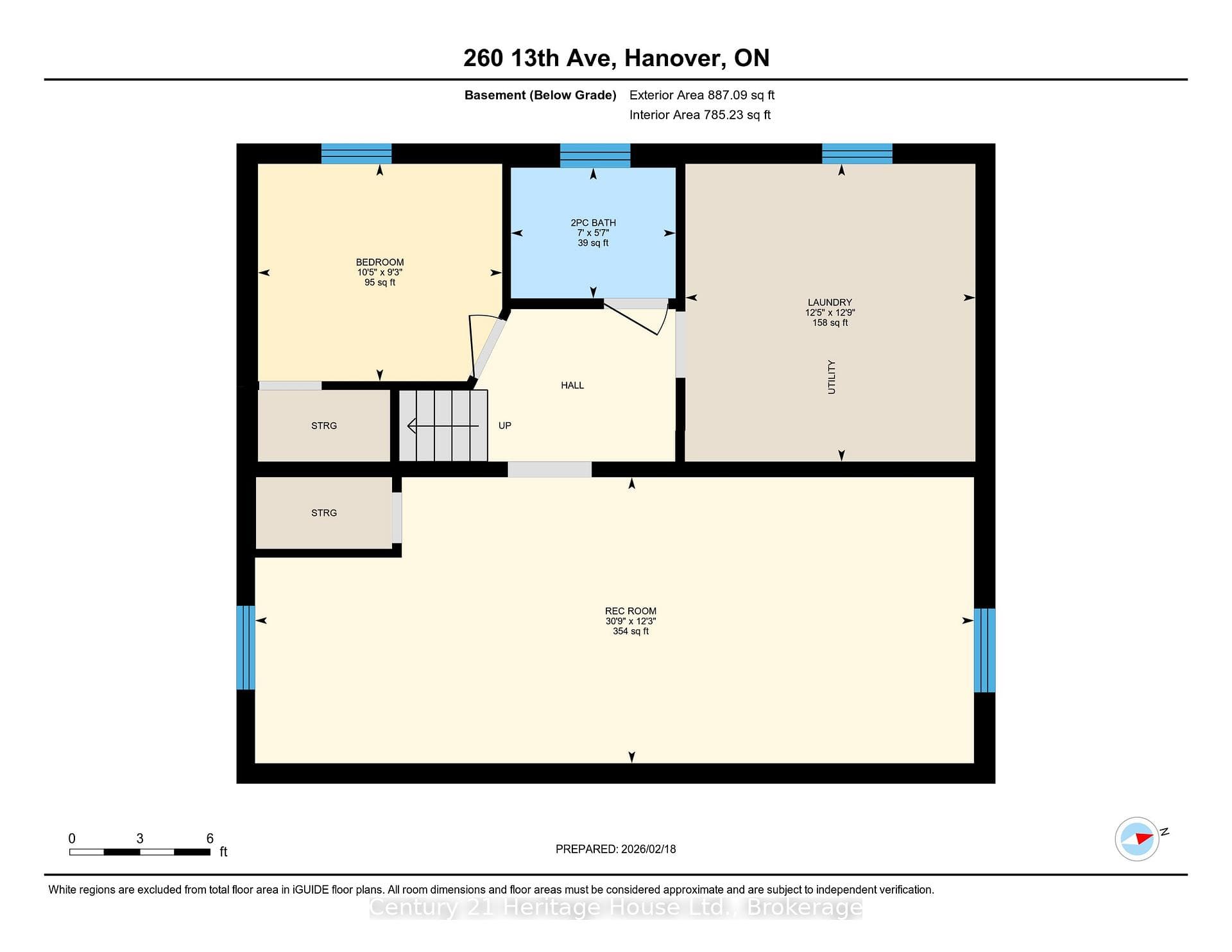 iGuide basement floor plan