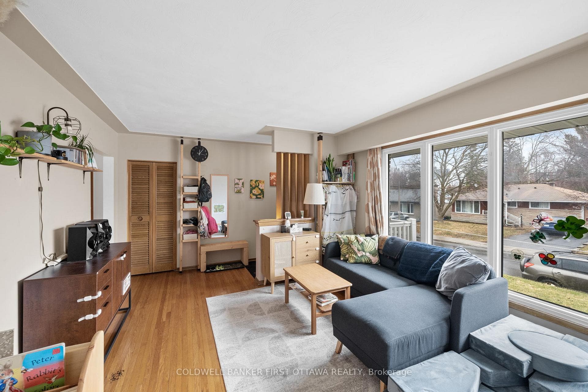 Large window letting in natural sunlight.