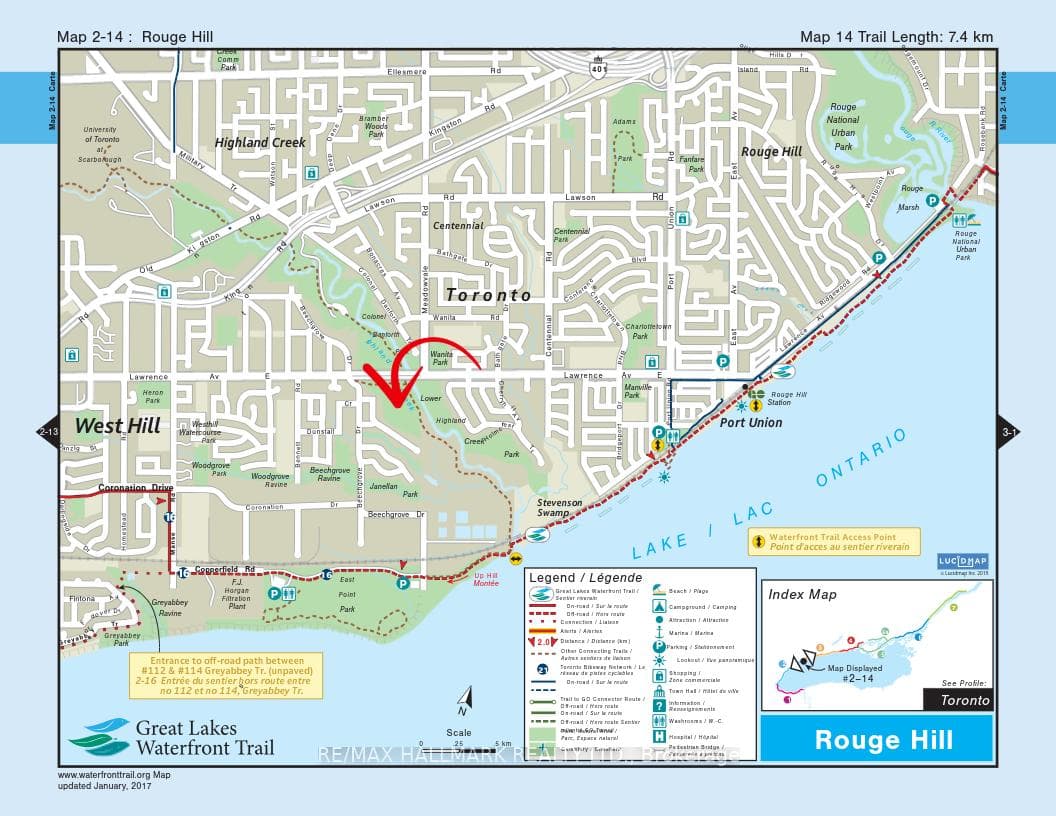 Located directly on Lower Highland Creek Ravine