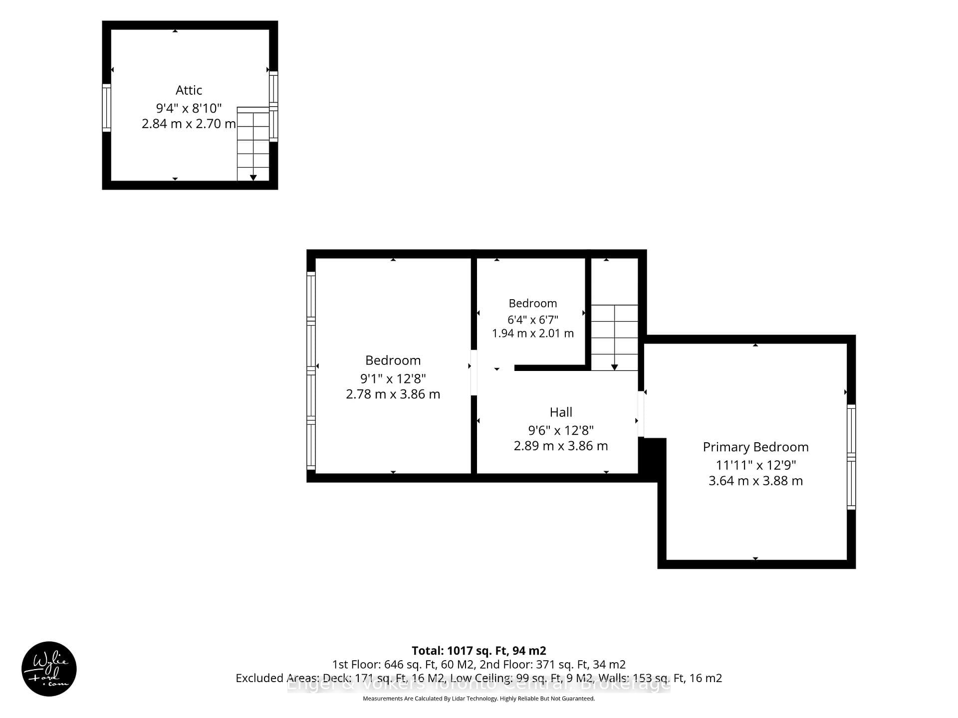 2nd floor of cottage and bunkie loft