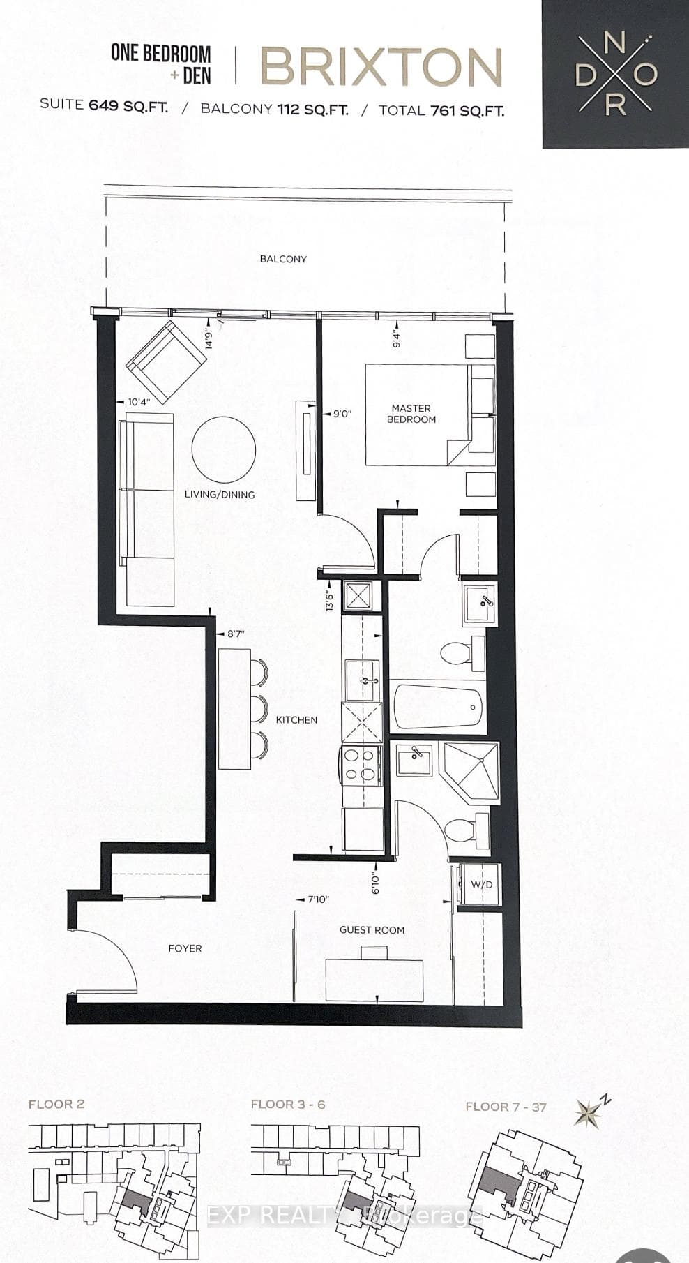 Floor Plans - 805-2908 Highway 7 Rd
