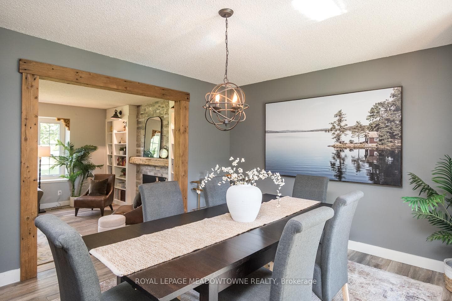 Open view to living room