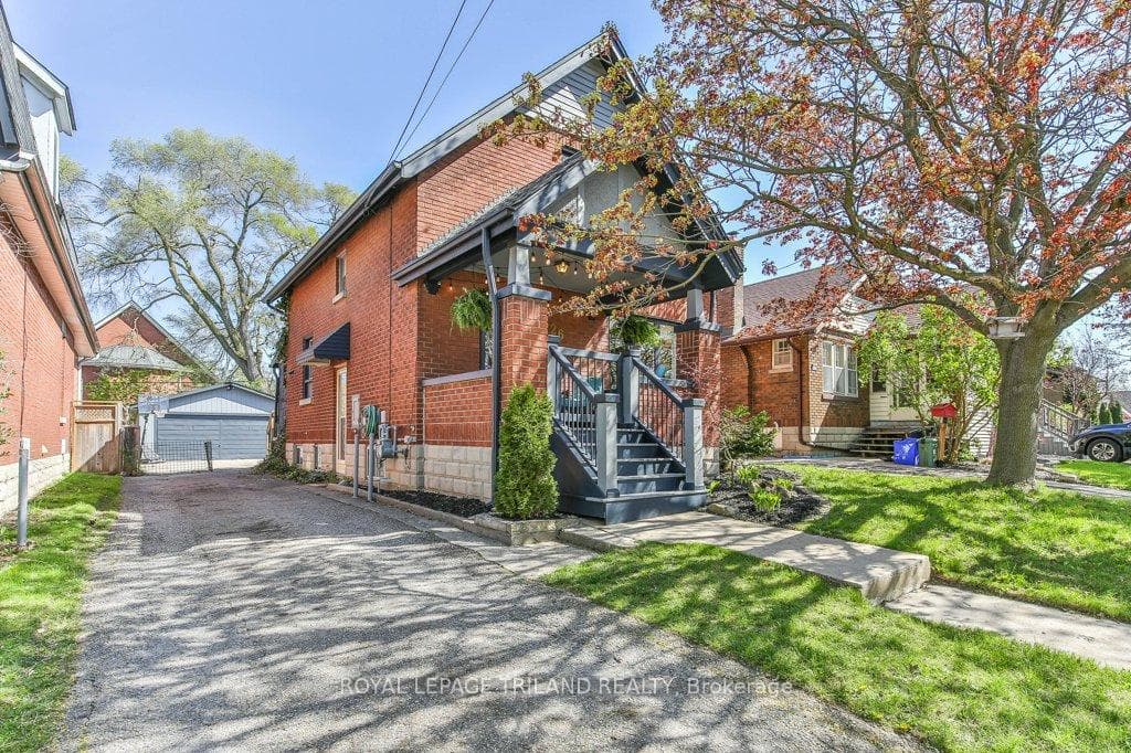 Detached double garage with power.