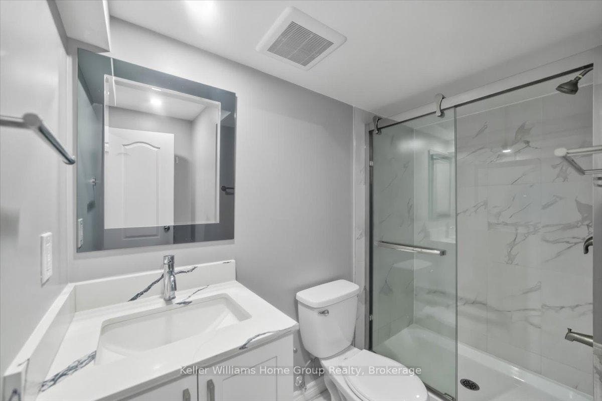 Bathroom with a walk-in shower