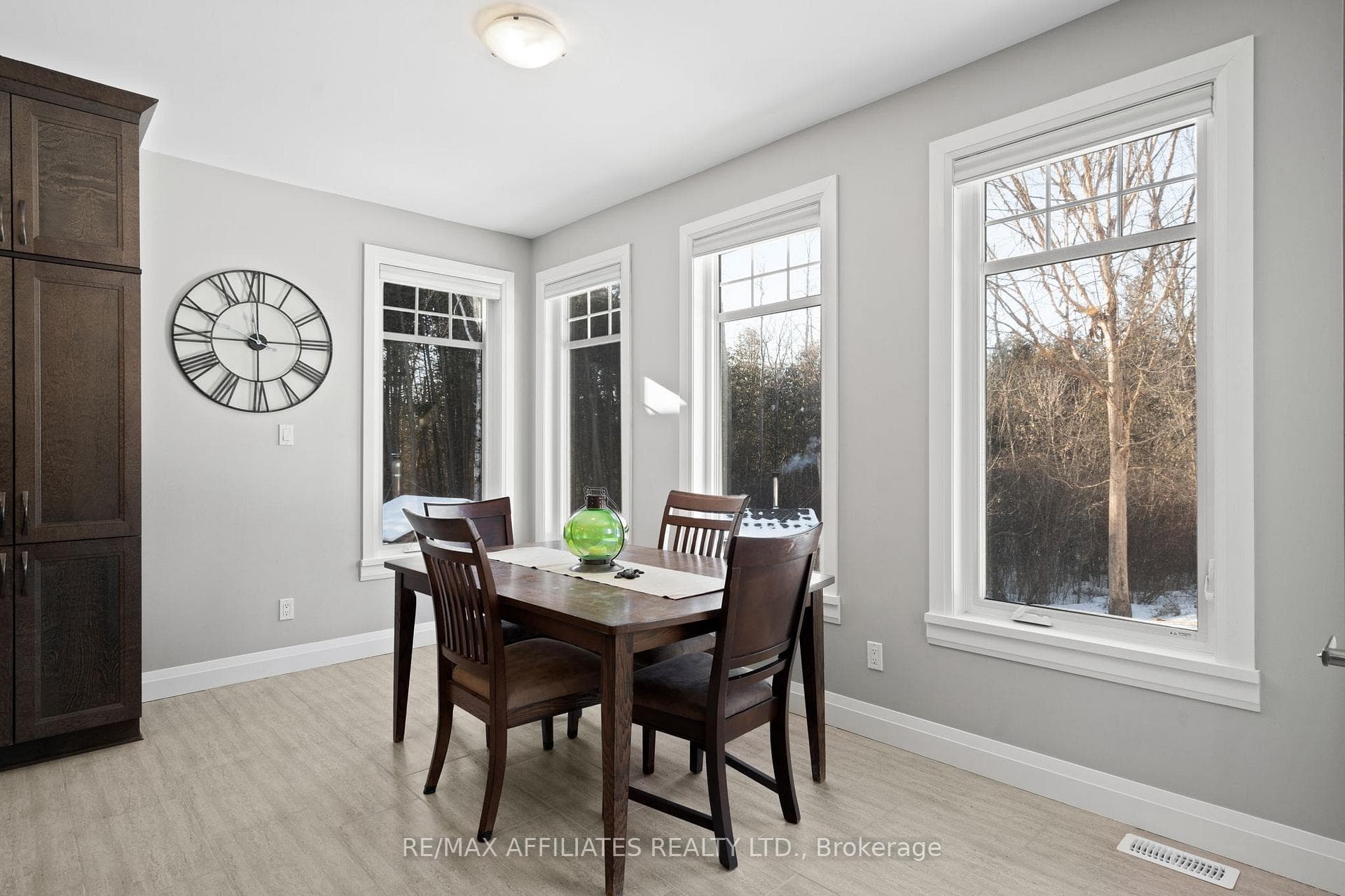Everyday eating area overlooking the property.