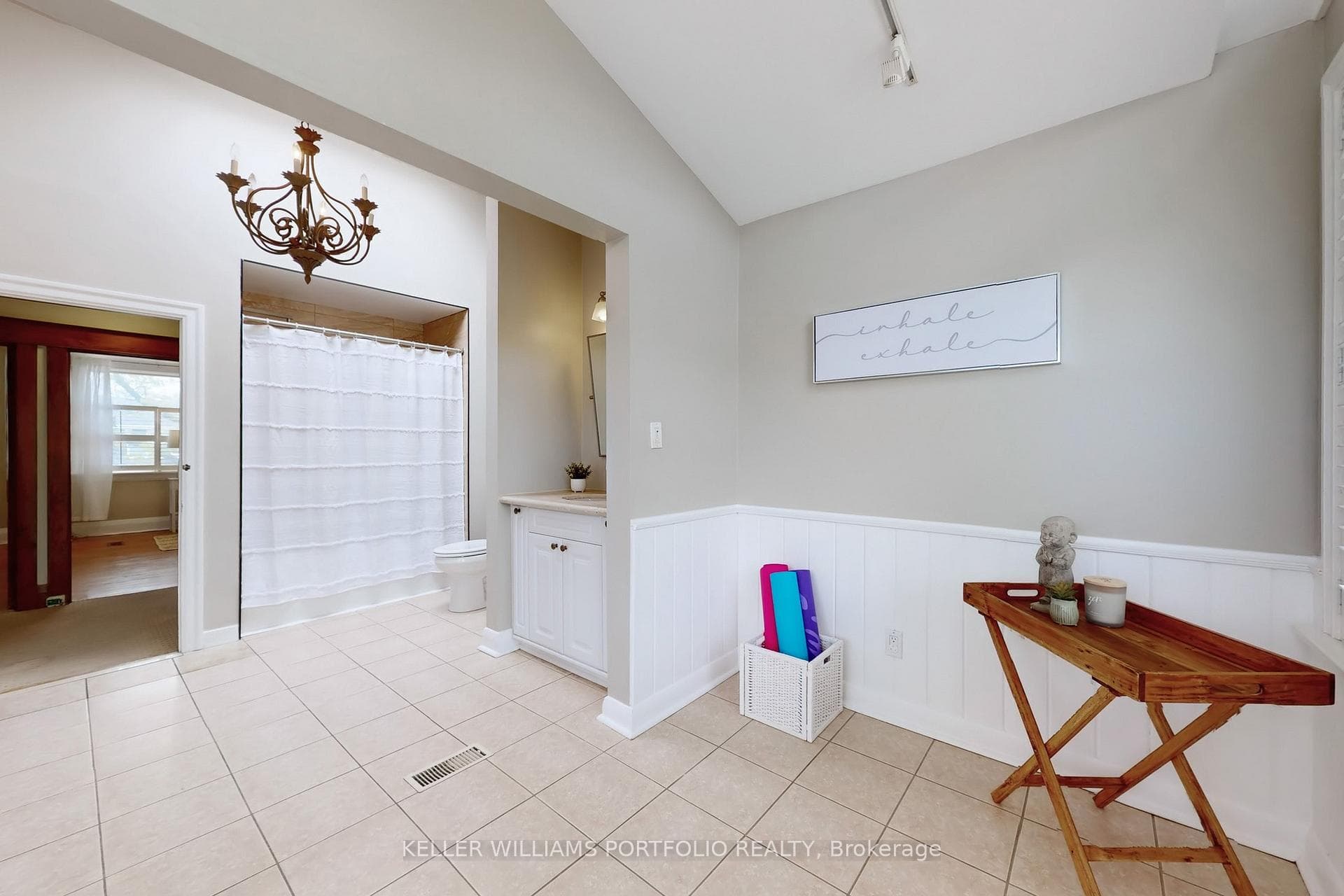 4 pc Bathroom with Extra Workout or Yoga Area