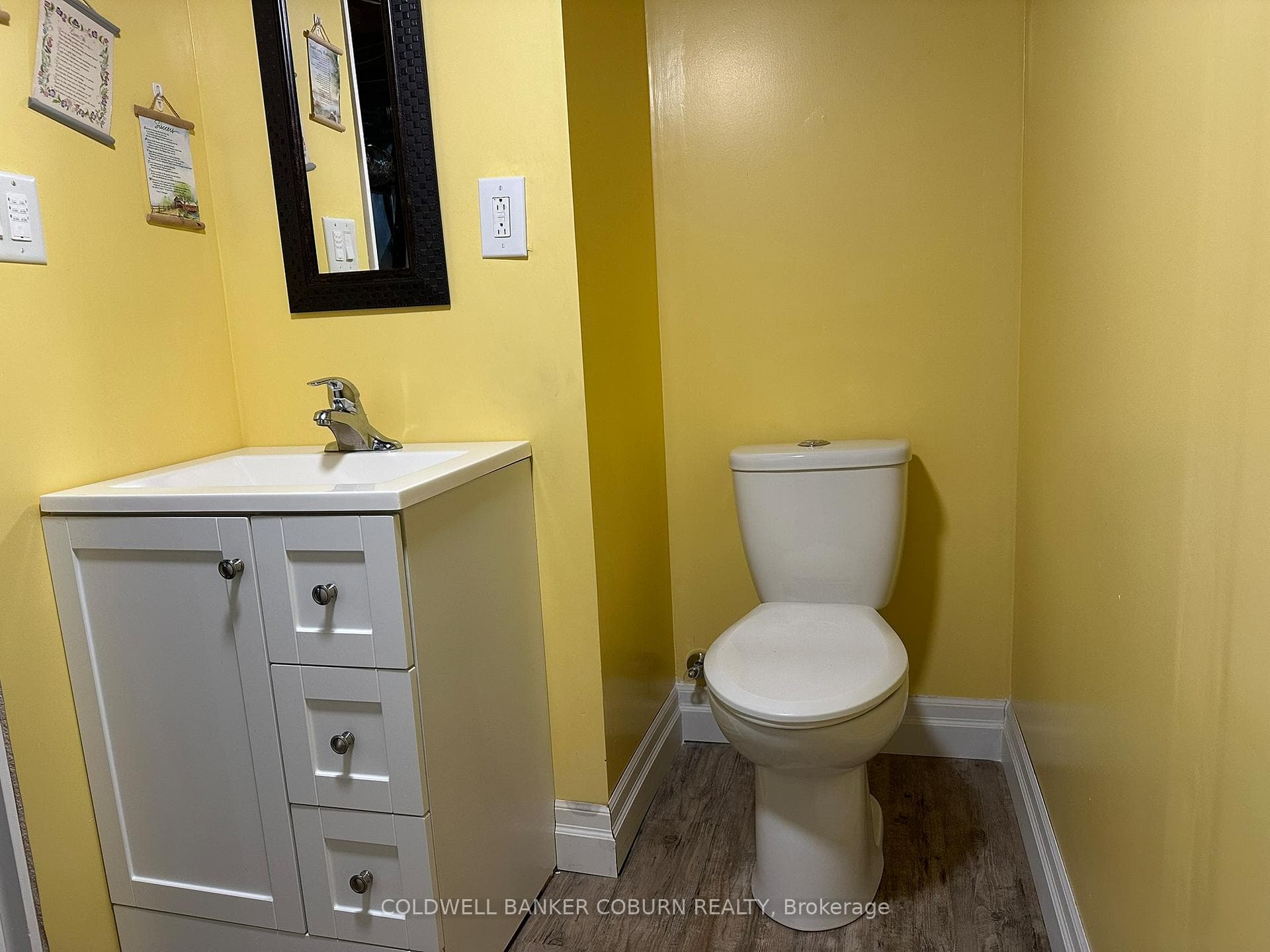 Powder Room in Basement