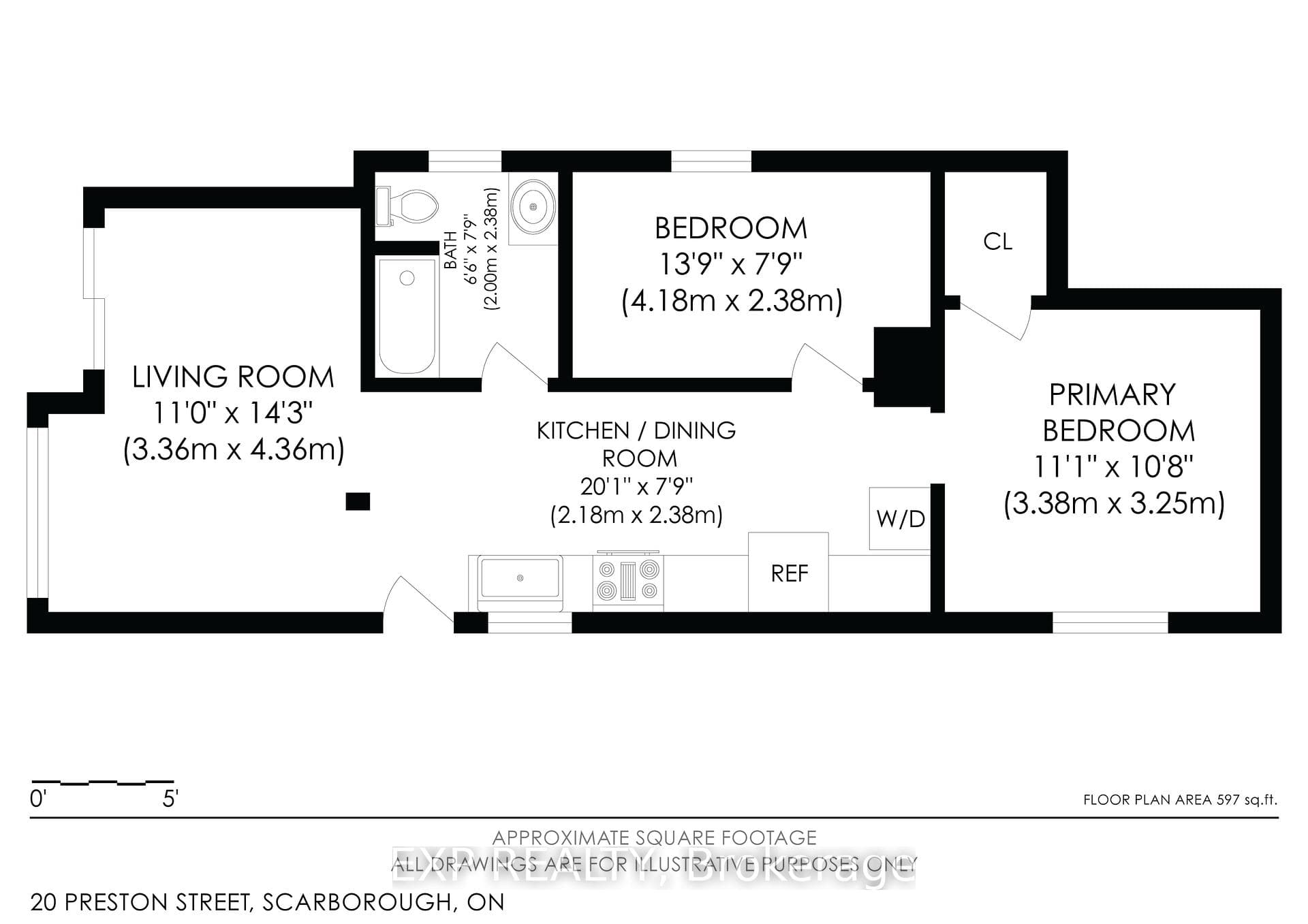2 bedroom apartment floor plan