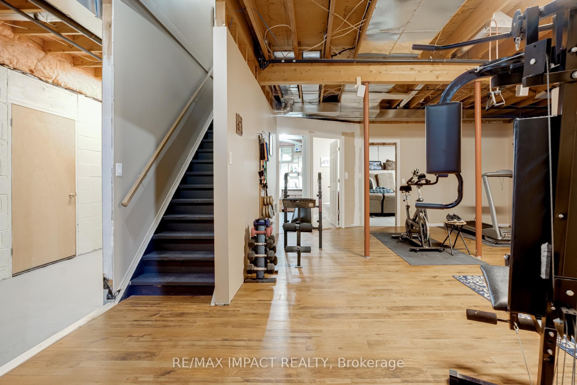 High ceilings in lower level