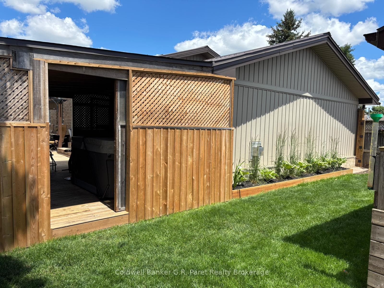 Door to Hot Tub Area and Garage