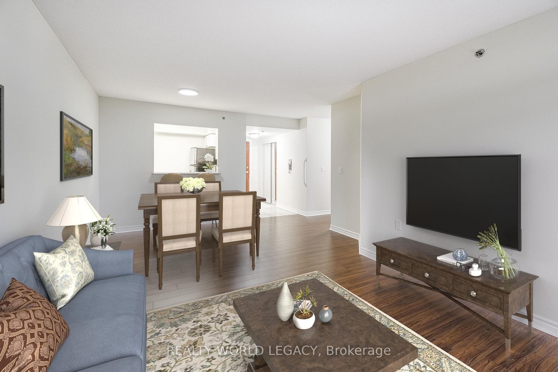 Virtually Staged Dining Room