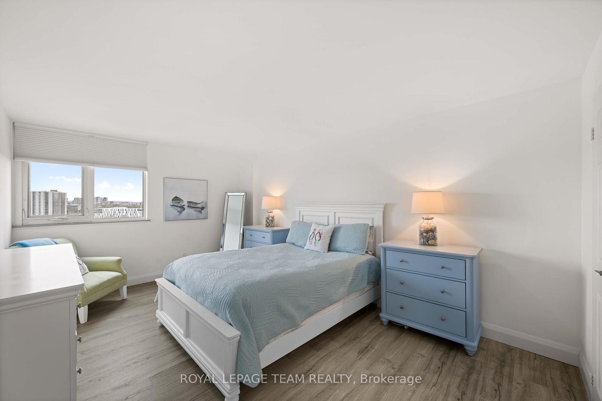 Master bedroom will easily accommodate a king bed