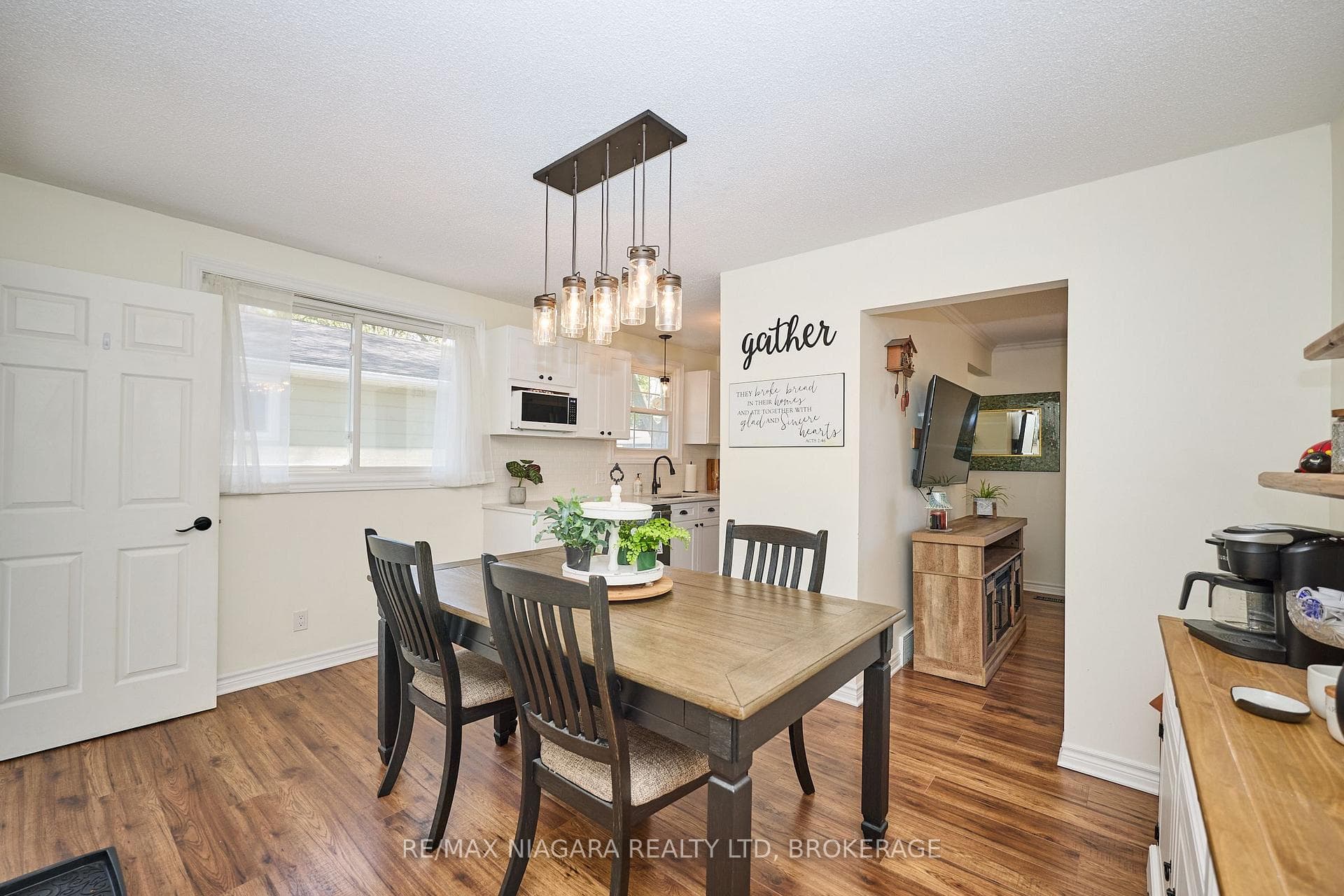 Spacious dining area