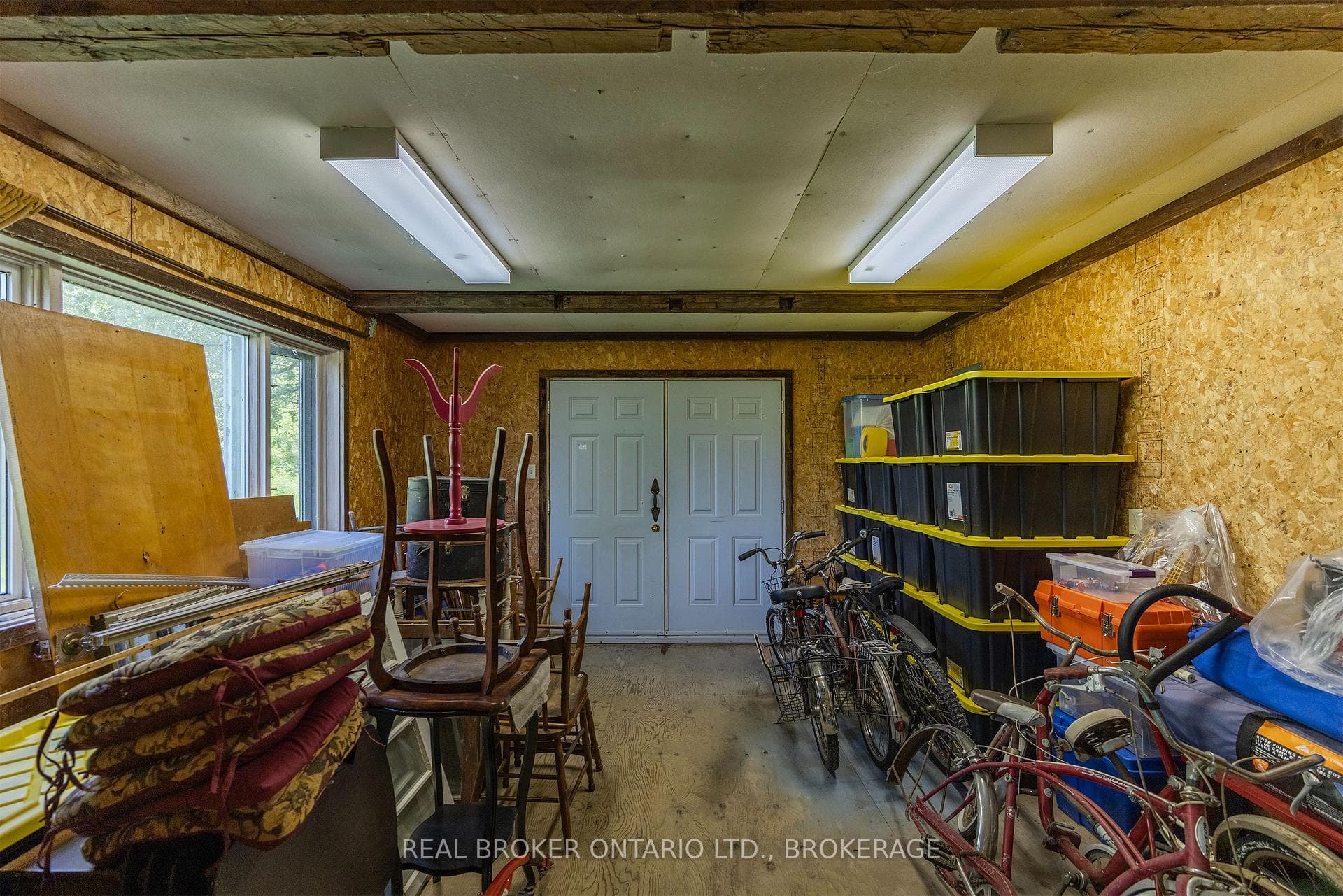 Workshop front doors