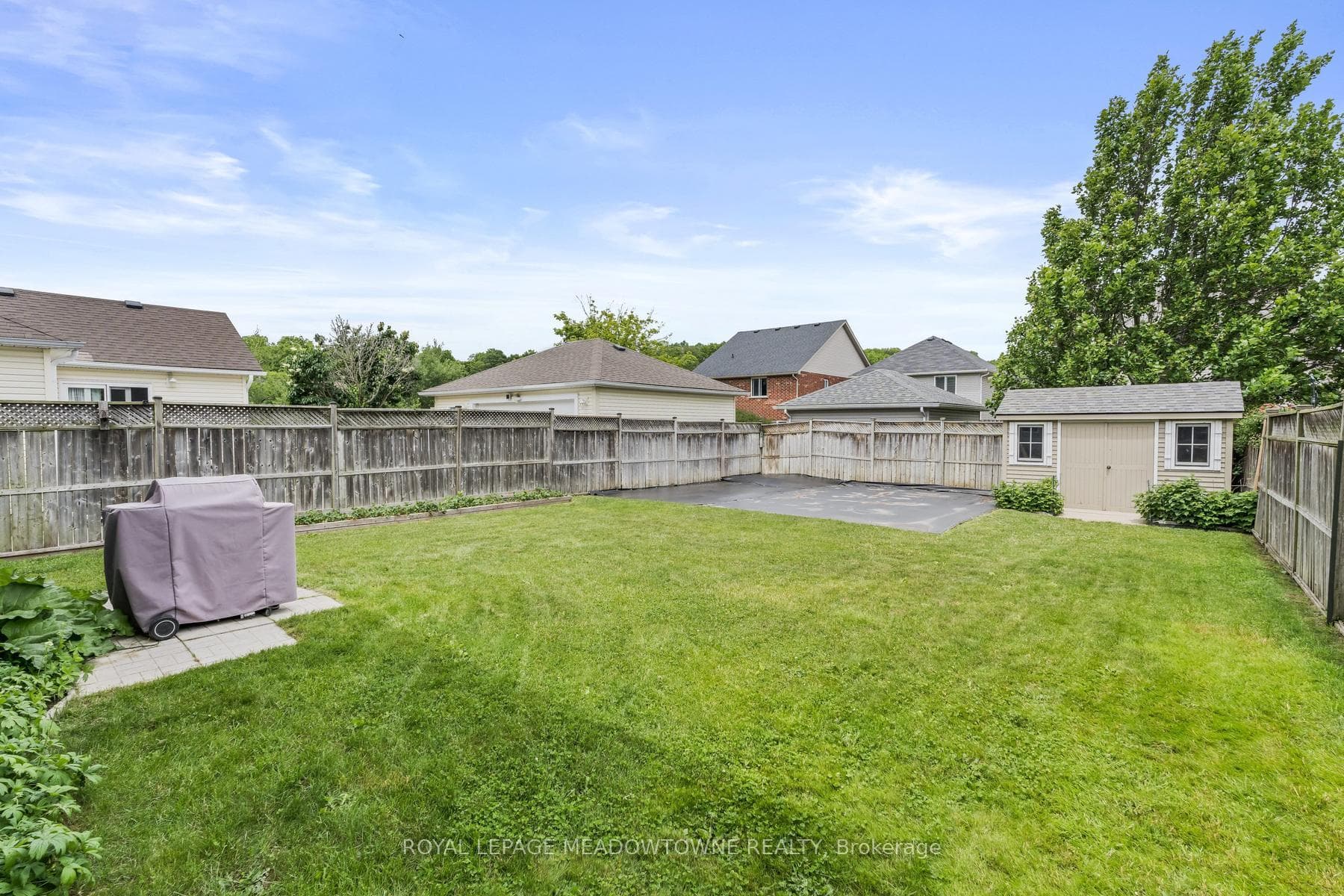 Pool size backyard