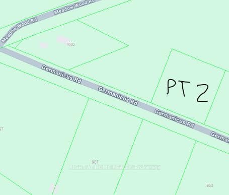 LOT is Part 2 - see survey attached to MLS listing