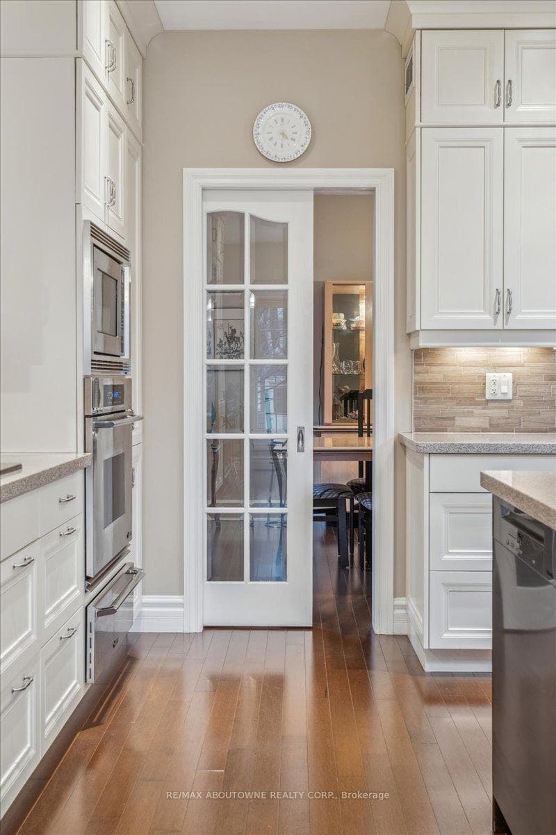 Pocket door to dining room
