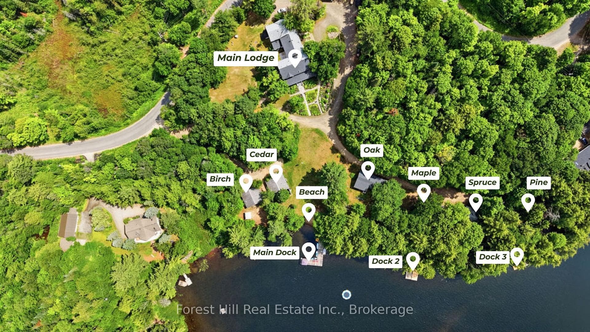 Bldg & Dock Location Pins Approximate. Ref. Only