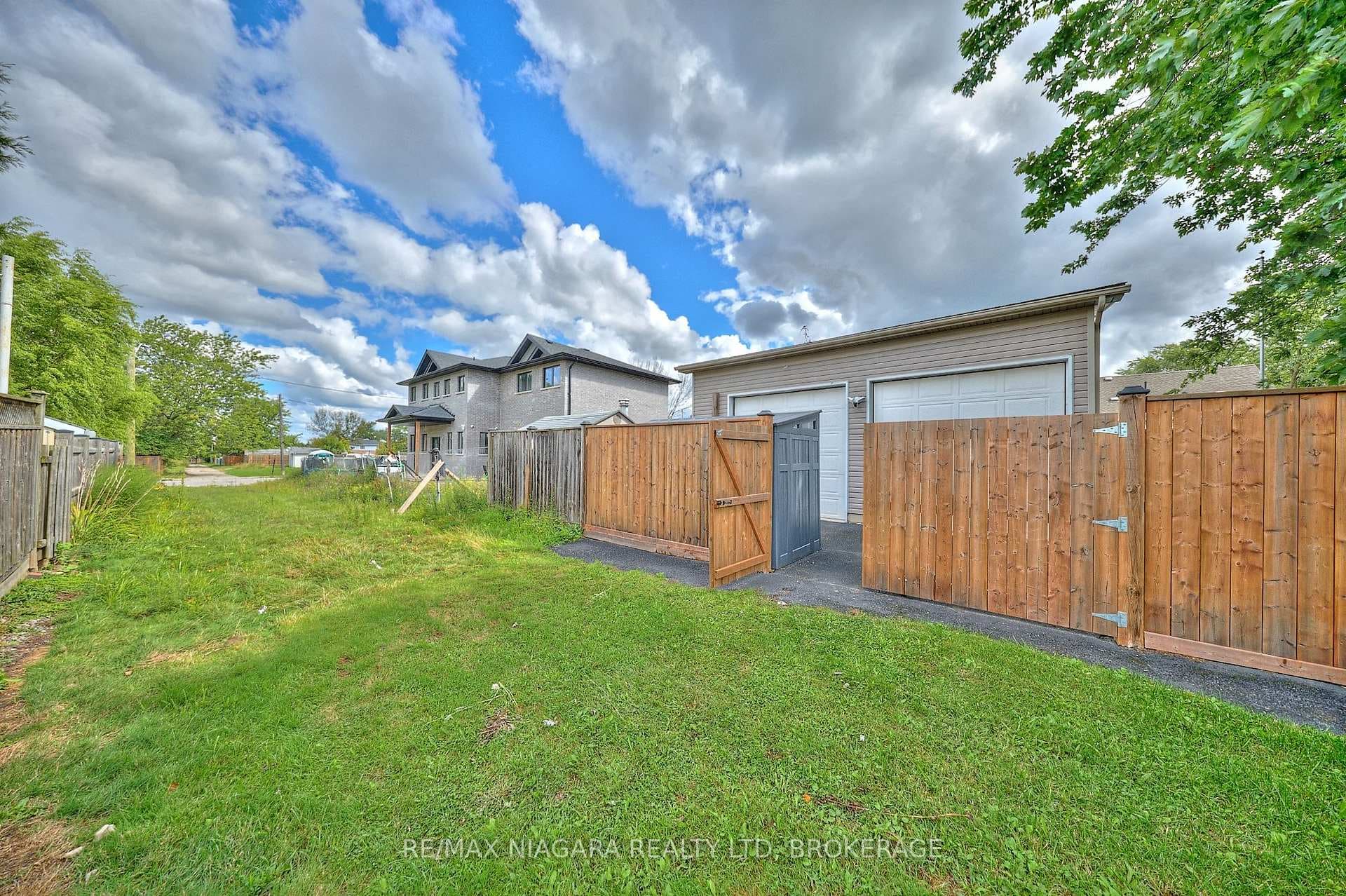 View from laneway with Garage