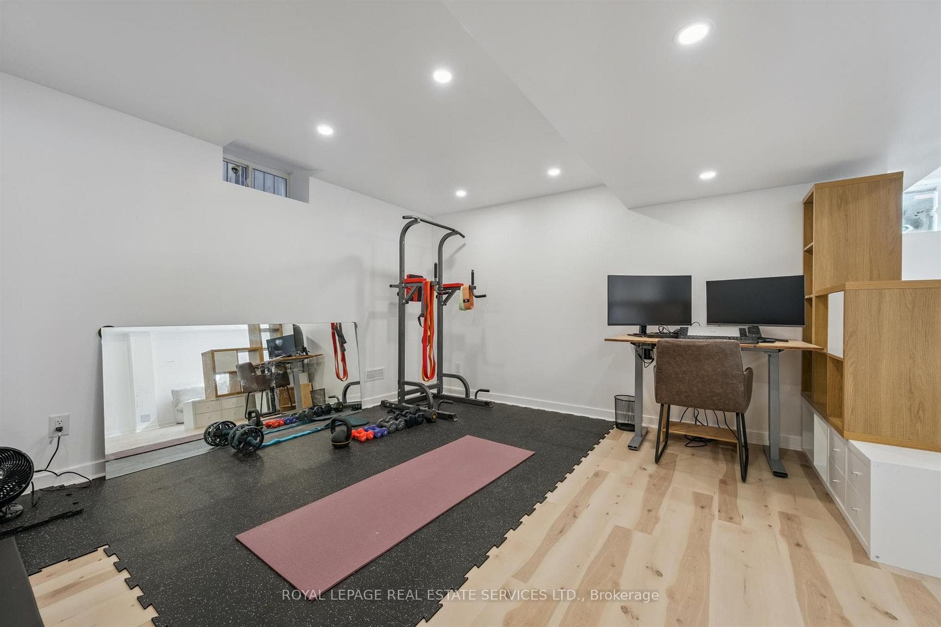 Exercise Room with Luxury Vinyl Flooring