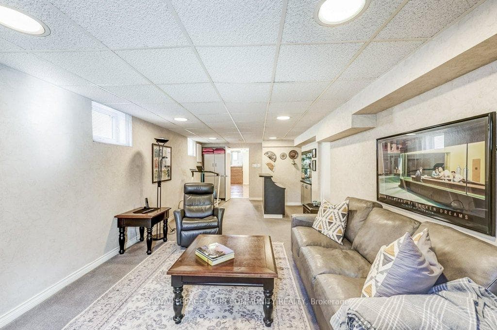 Family Room With Wet Bar On Lower Level