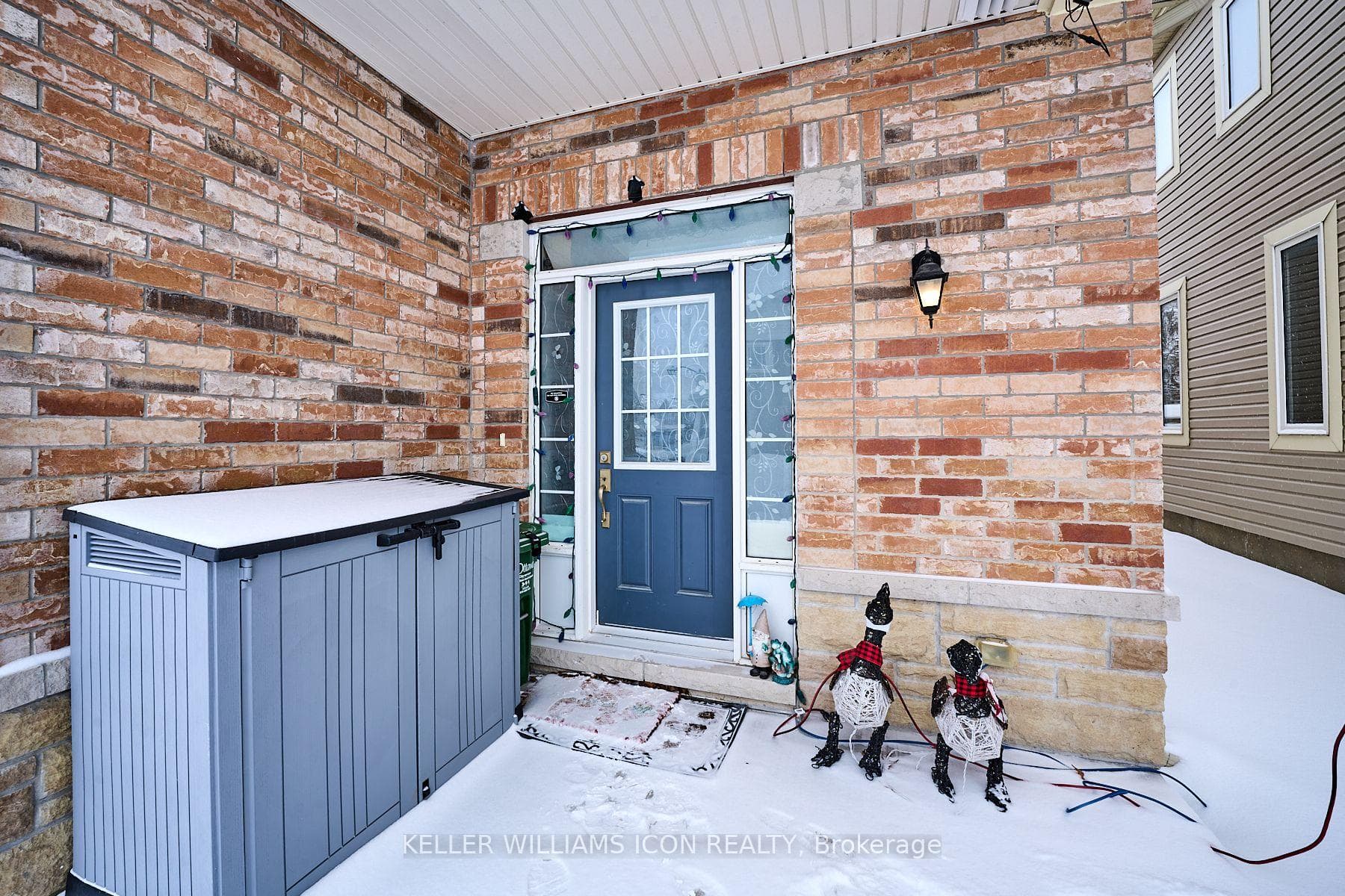 bricks covered porch