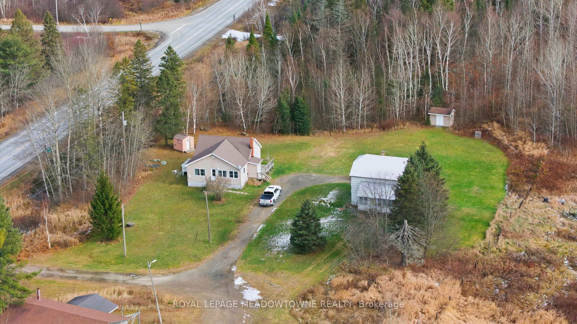 Views of the two houses