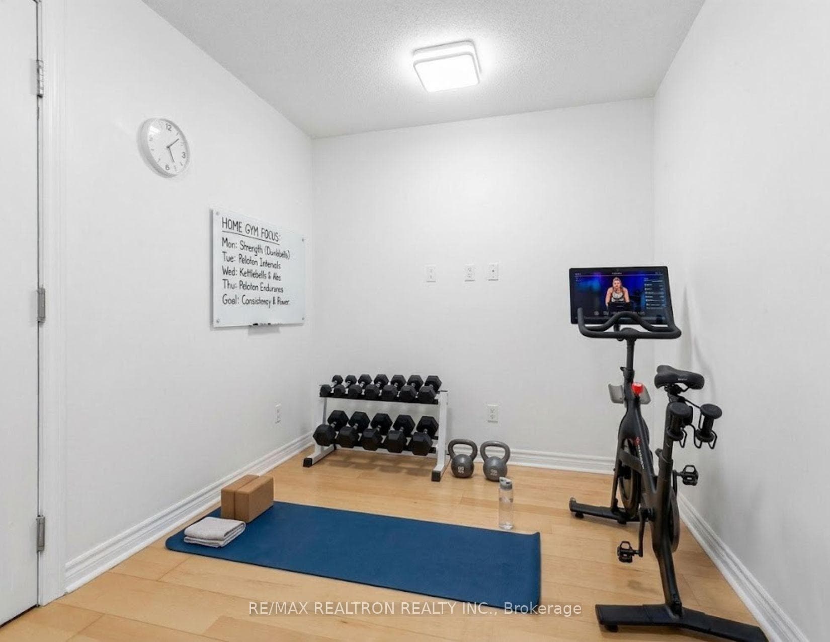 virtually staged den gym