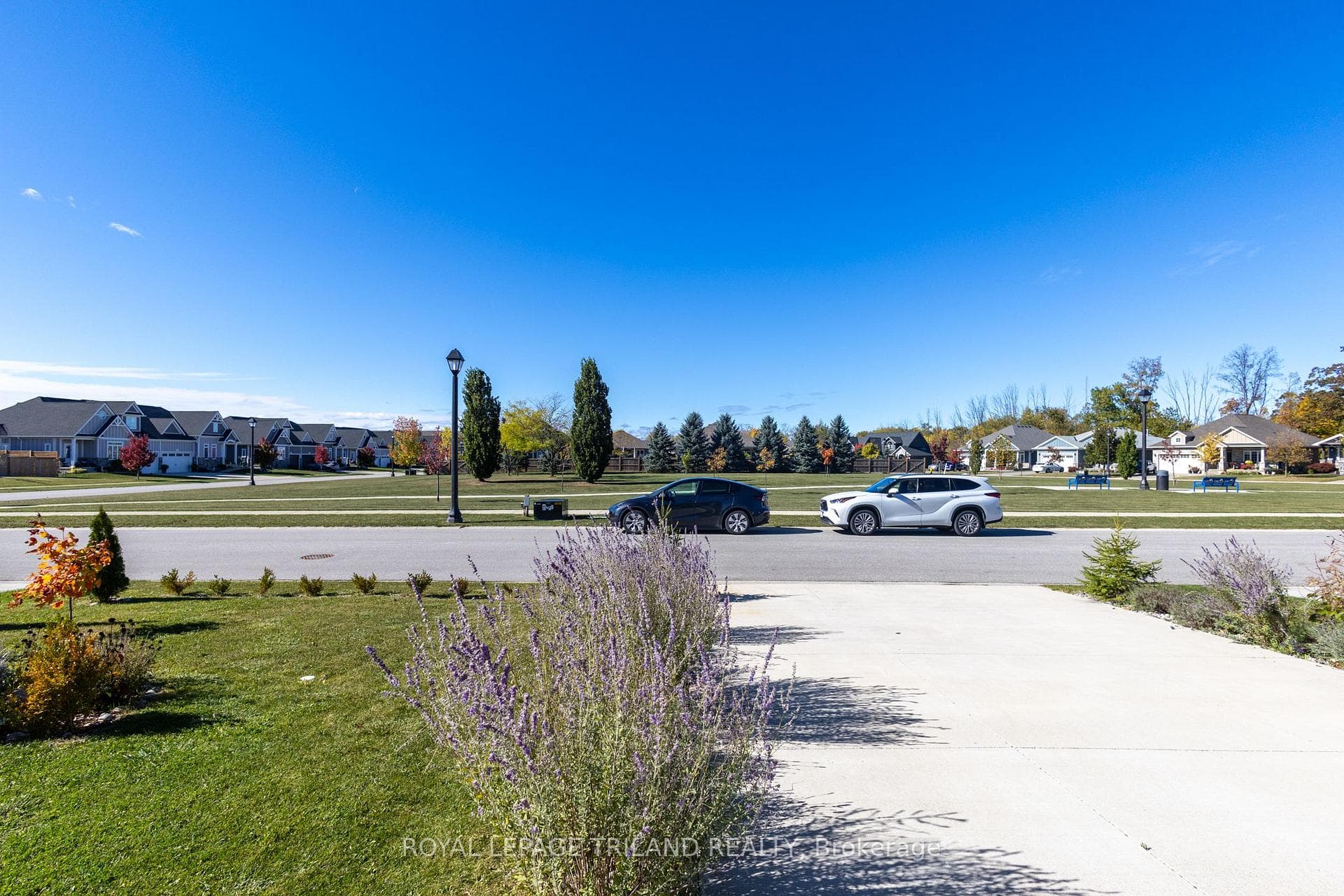 Ideally located across from permanent green space