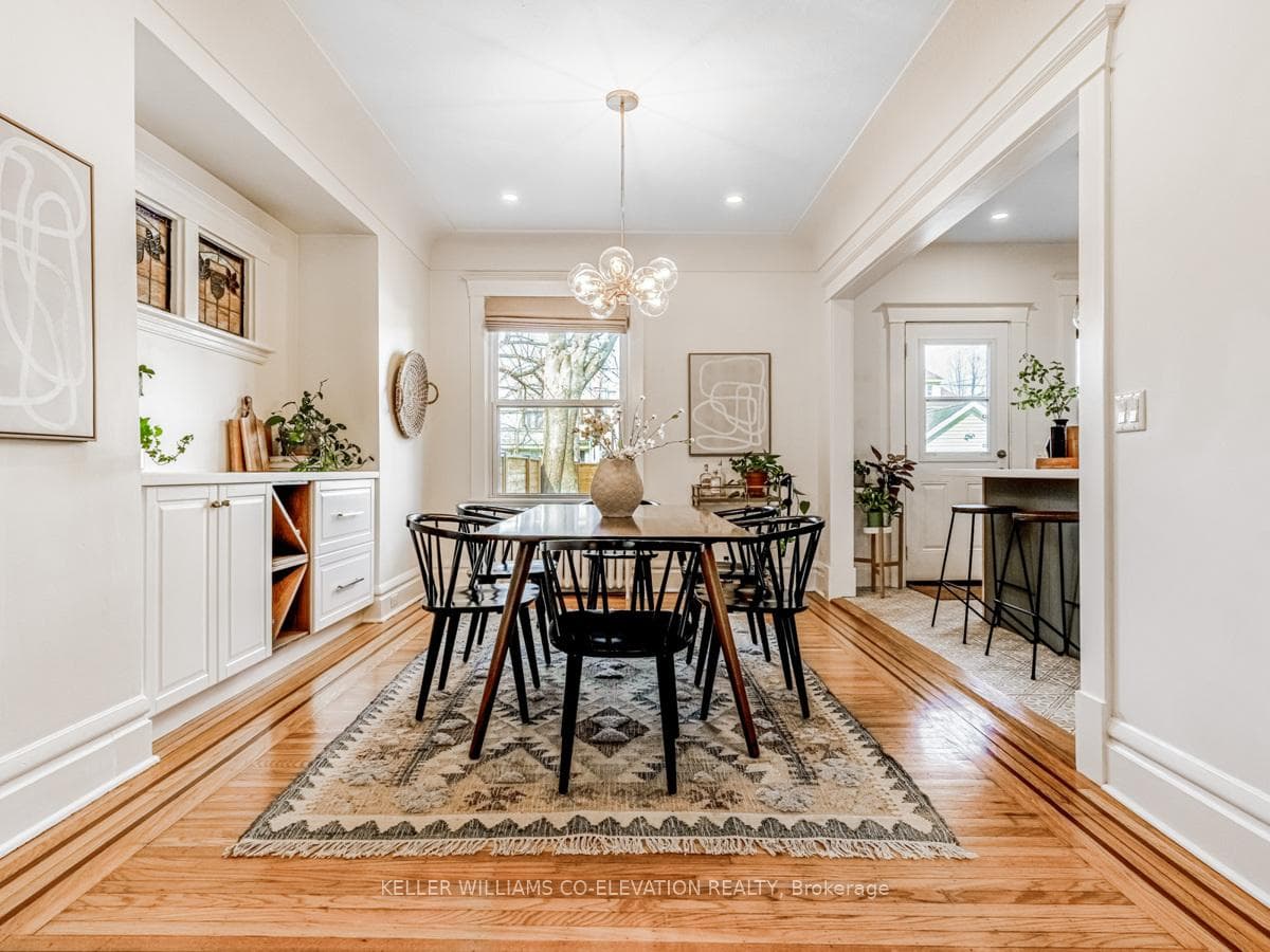 Spacious Dining Room With Beautiful Built-Ins