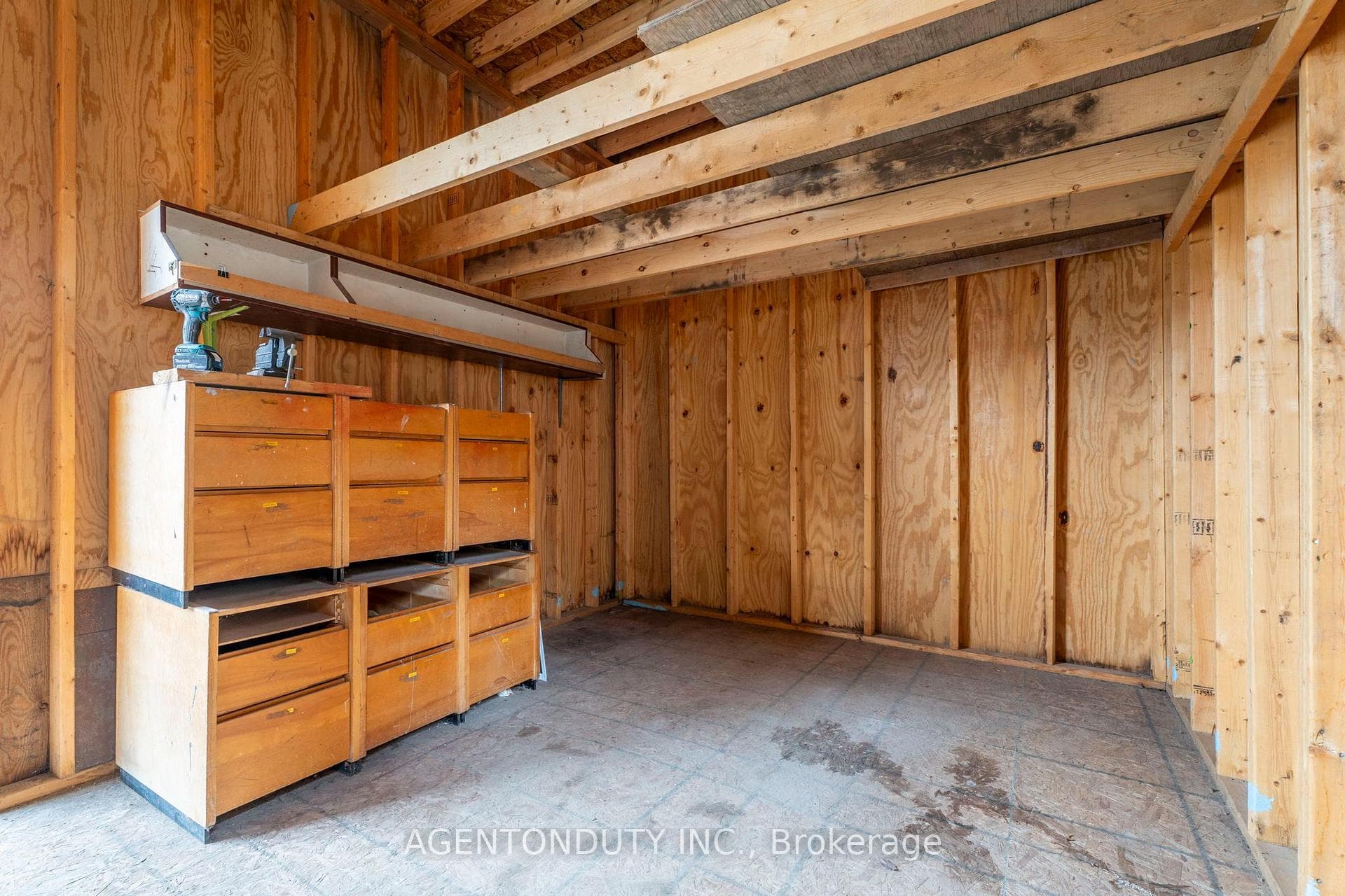 Interior of Shed