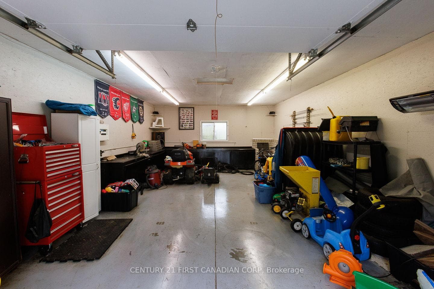 Inside detached shop