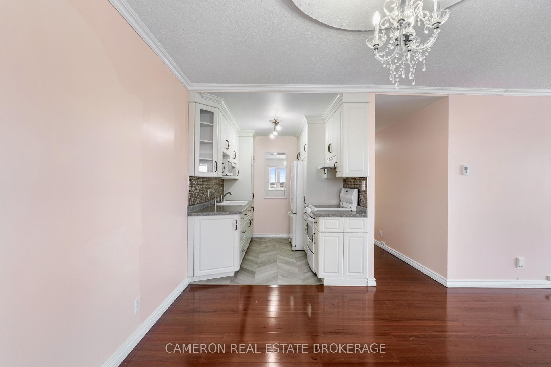 View from dining area to kitchen