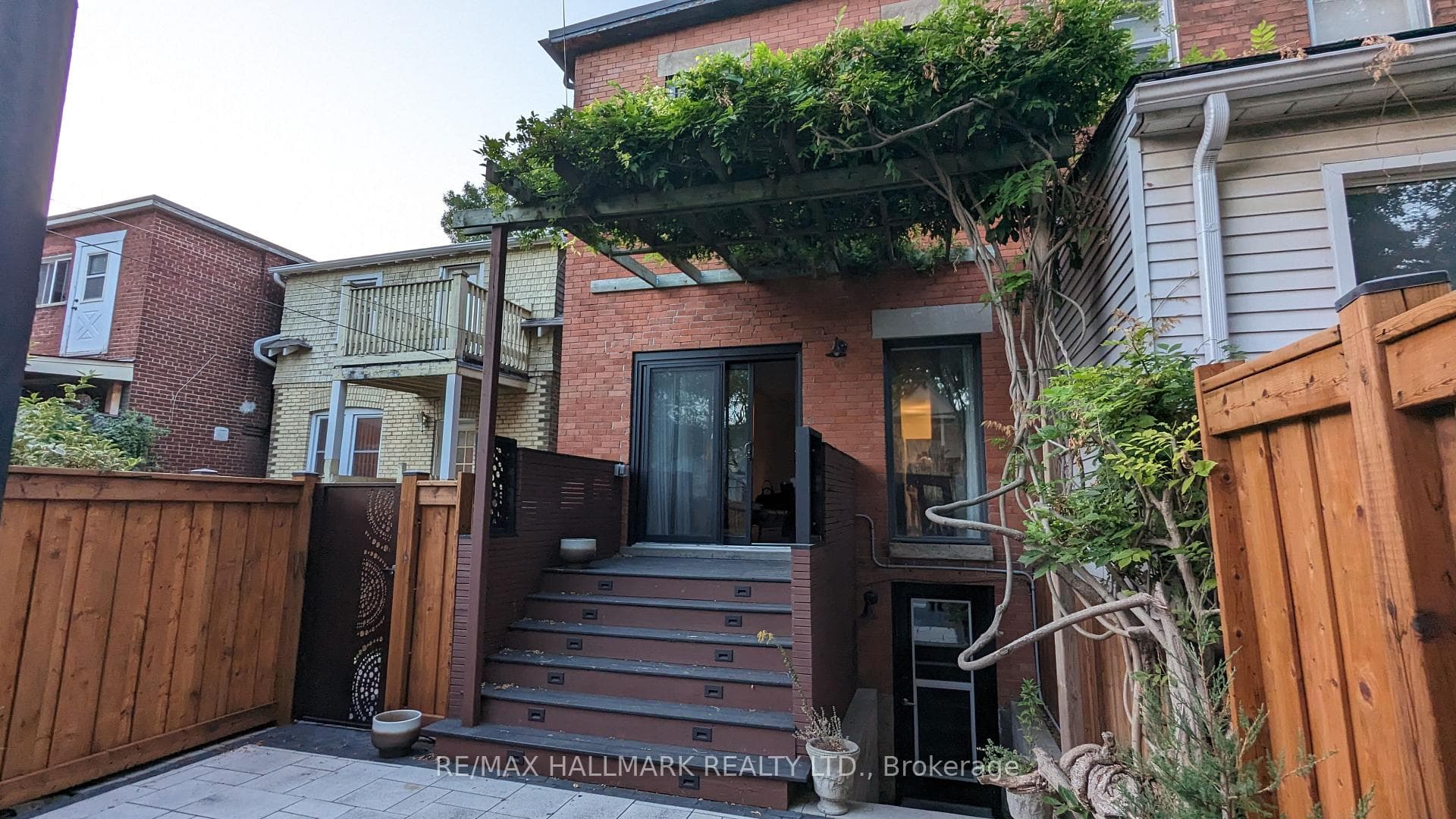 Rear of property & walk-out to basement