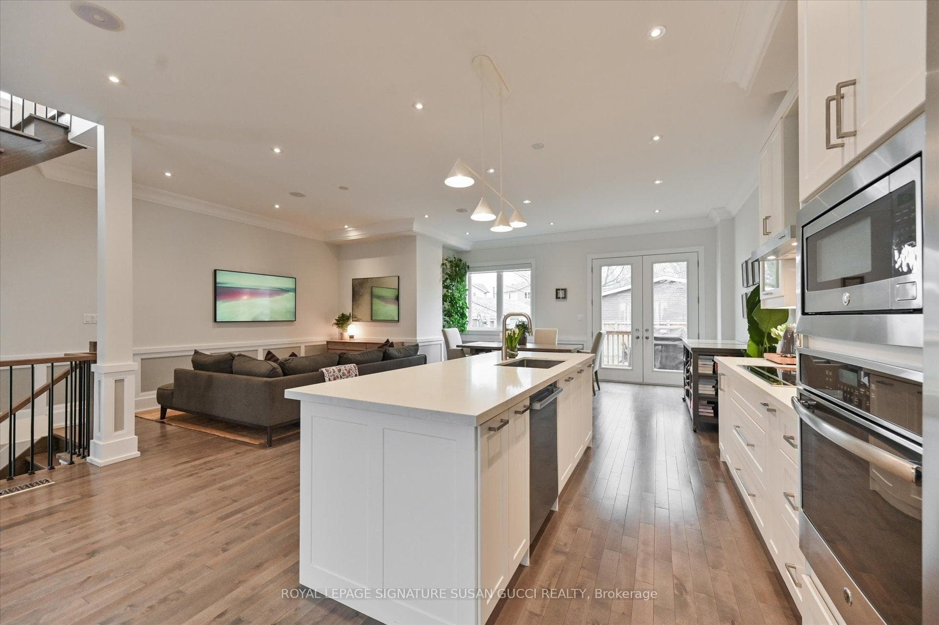 Open kitchen & family room for cozy nights