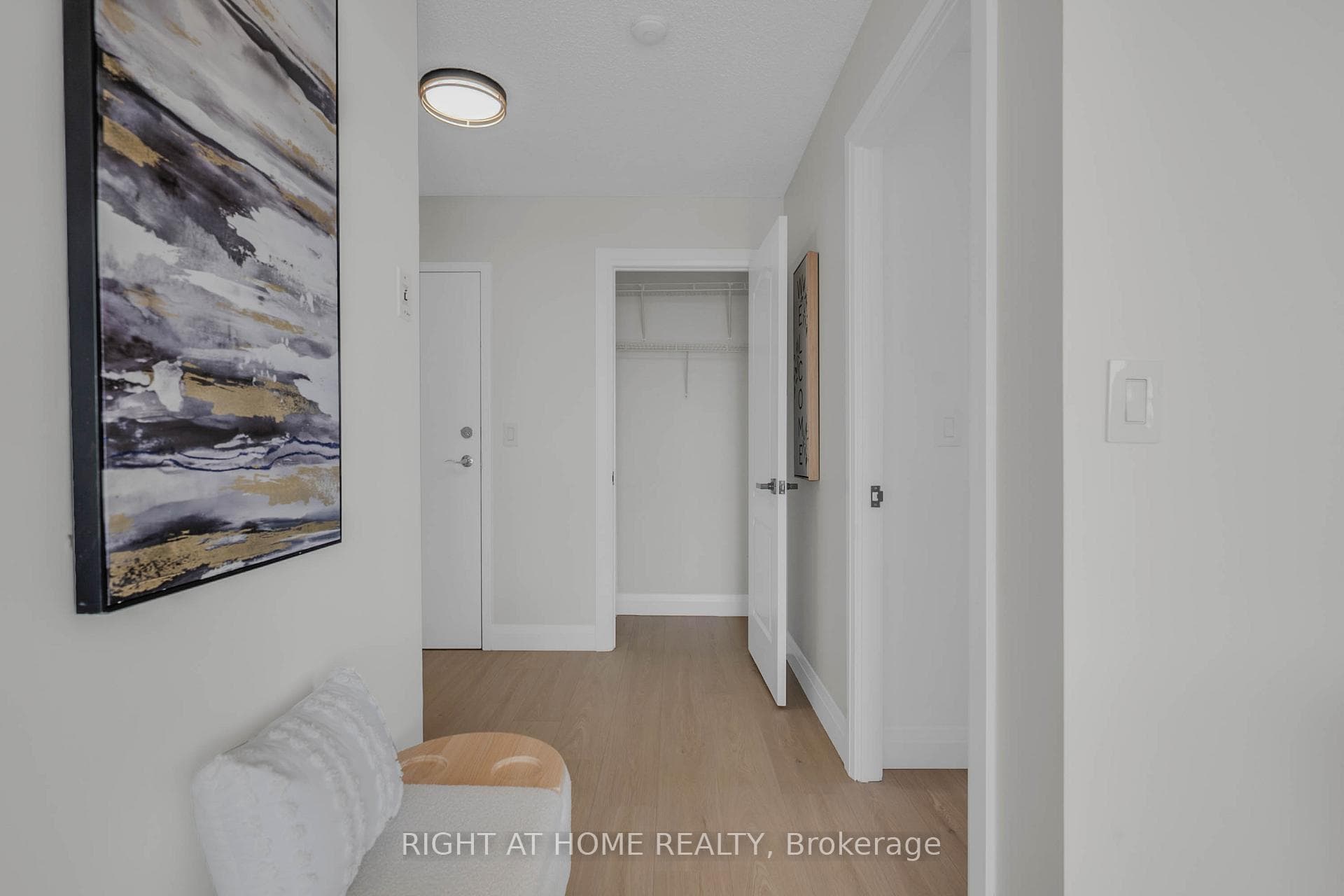 One of two front entrance closets.