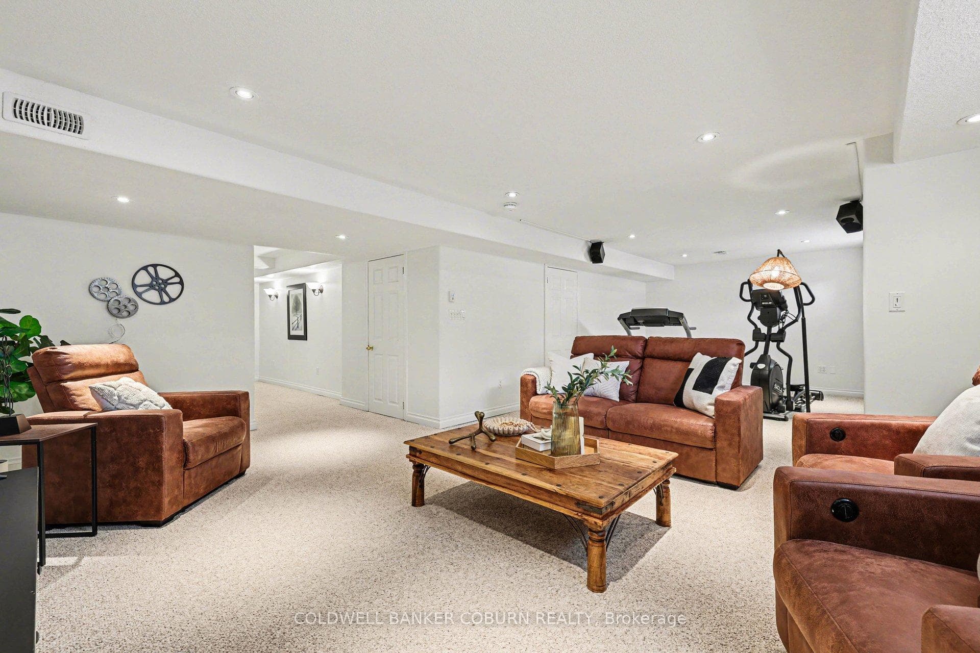 Basement Family Room with Sound Proofing