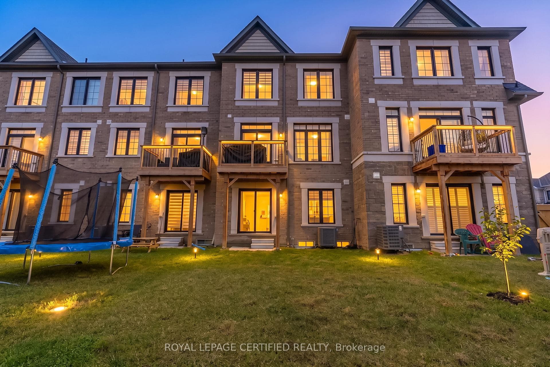 Rear Exterior Elevation, Twilight
