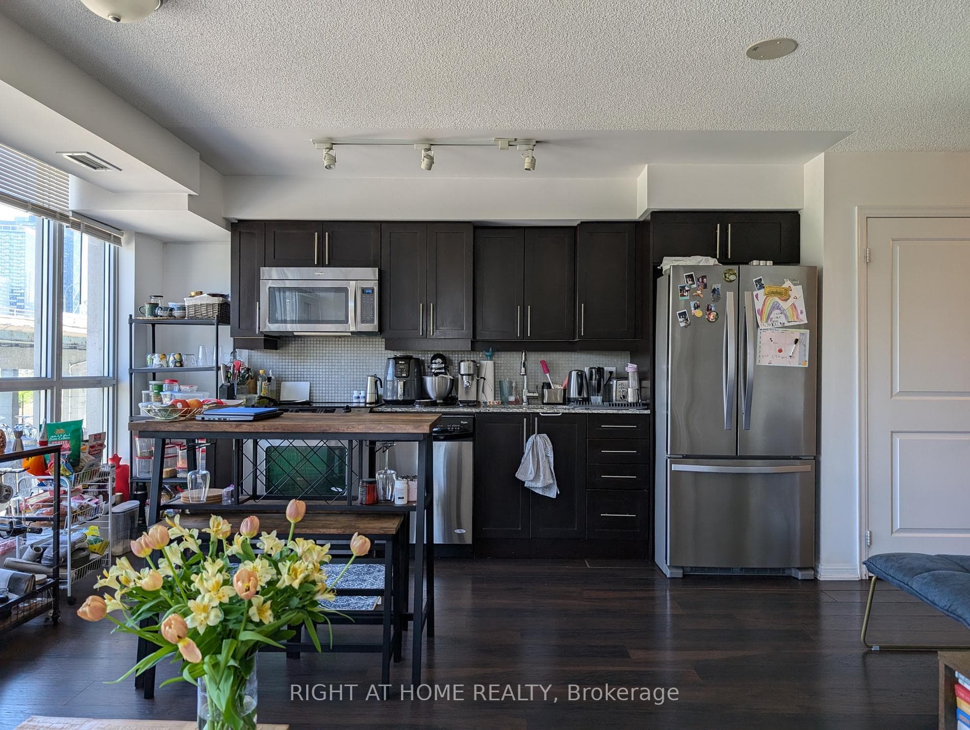 stainless steel appliances in kitchen