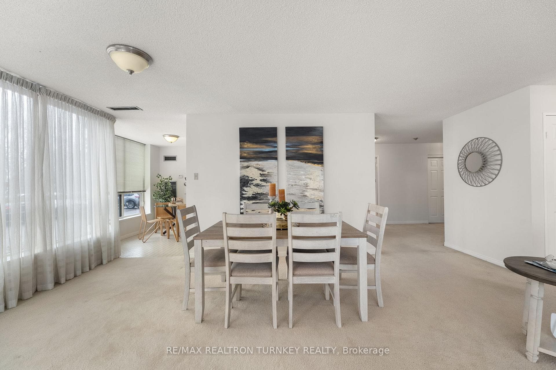 With a full dining room & a large living area