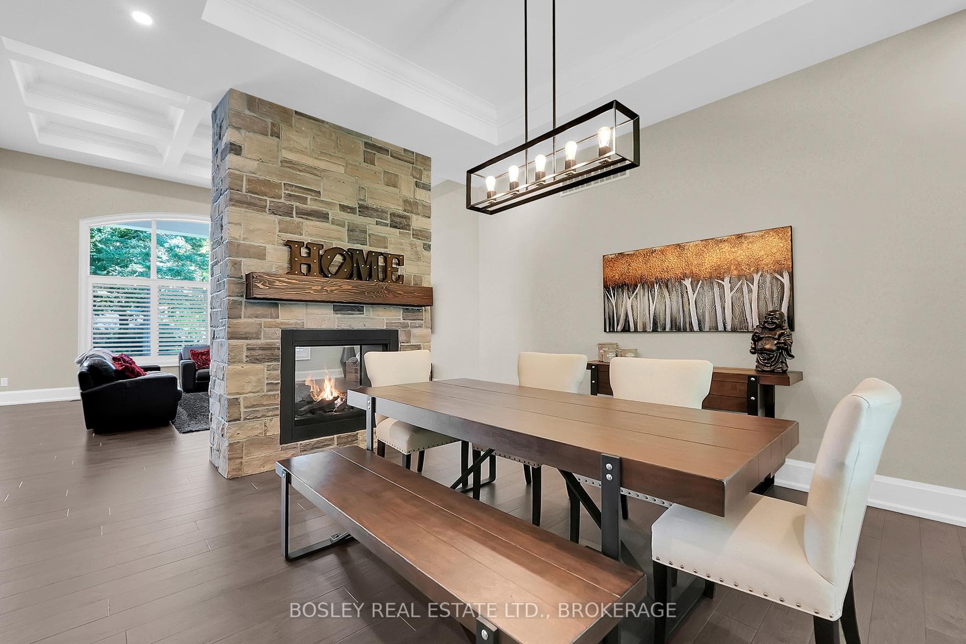 functional. The dining room and great room . .