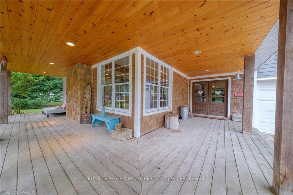 Covered wrap around front porch