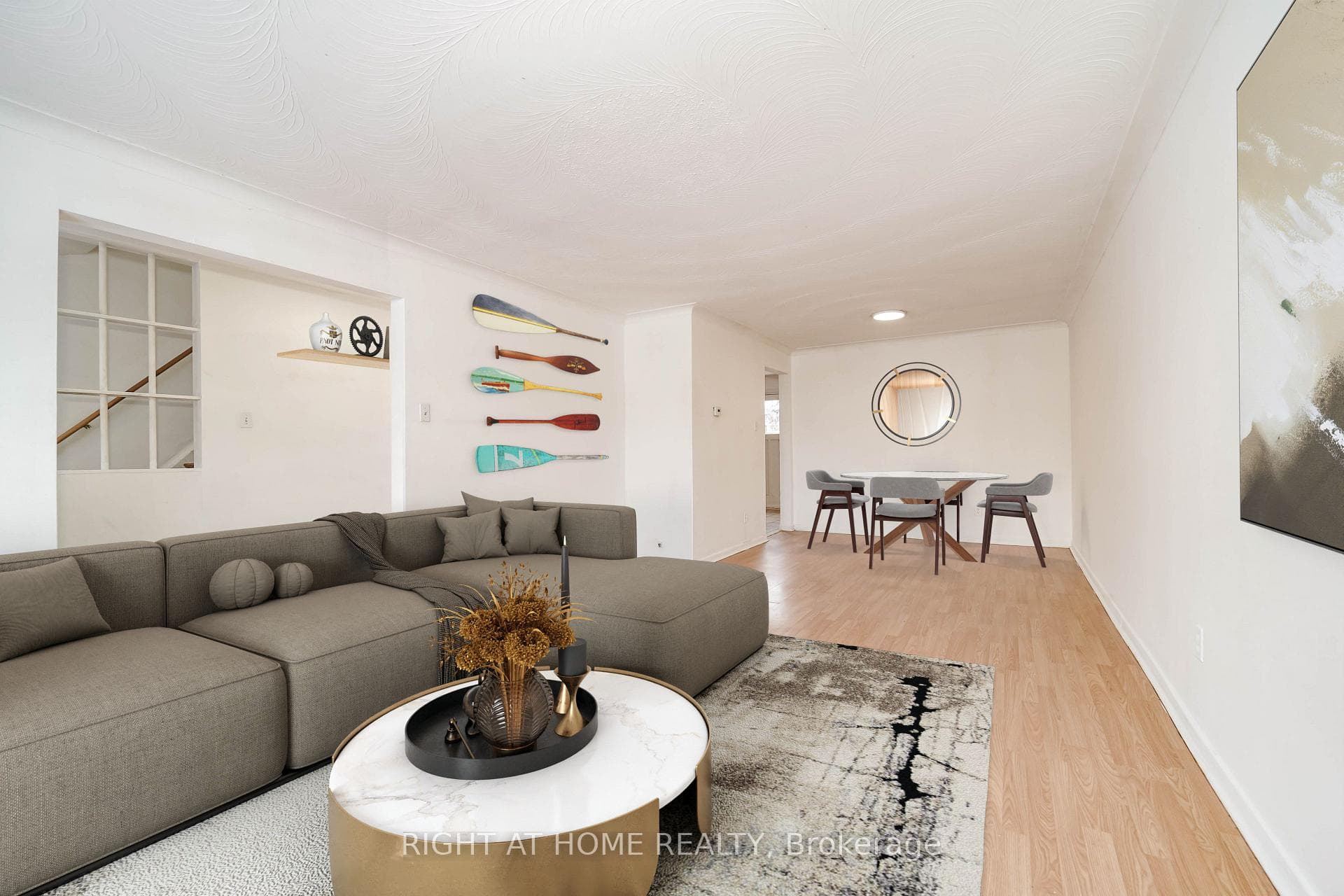 Open Concept Living + Dining - Virtually Staged